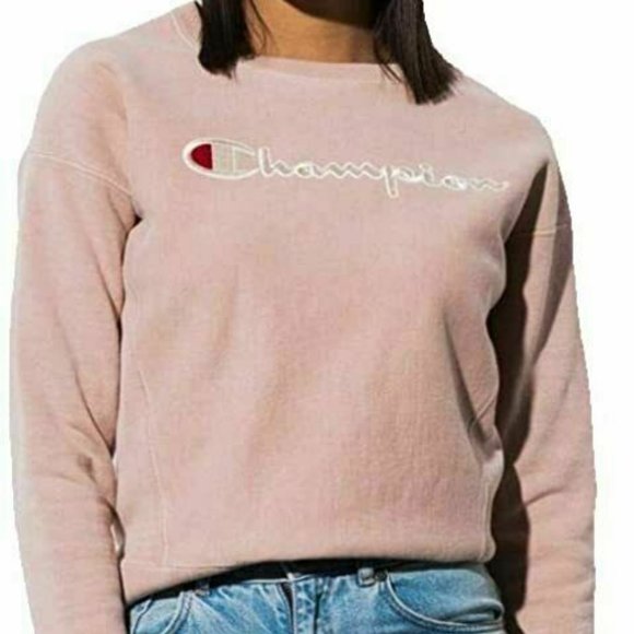 NWT CHAMPION SPELLOUT SCRIPT LOGO SWEATSHIRT LARGE - Picture 1 of 8